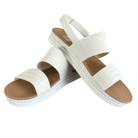 Reef Water Vista Sandals White/Tan Size 9 - Picture 5 of 11